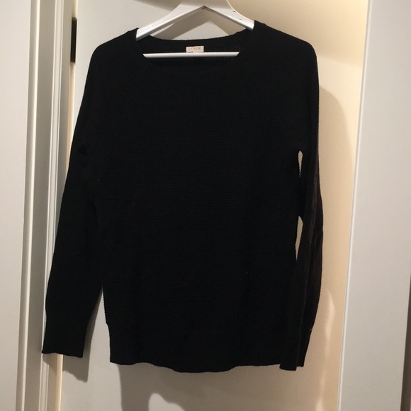 J. Crew Sweaters - Waffle JCrew black sweater